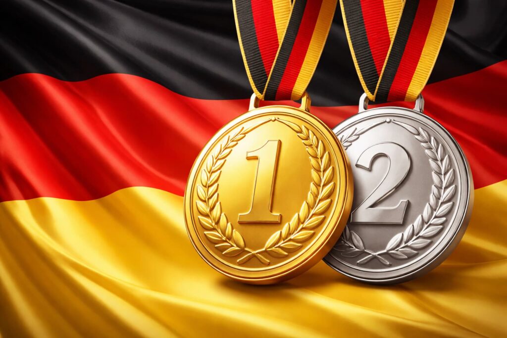 ドイツ金銀メダル